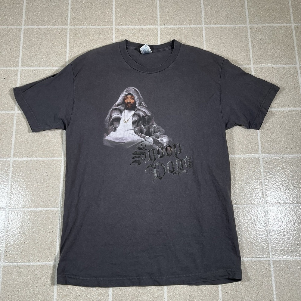 Vintage Snoop Doggy Dogg T Shirt 2000s Y2K Rap Tee hip hop death row Sz L
